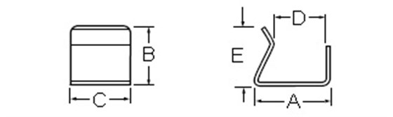 EMI 铁氧体&mdash;&mdash;用于扁平启齿电缆芯的夹子